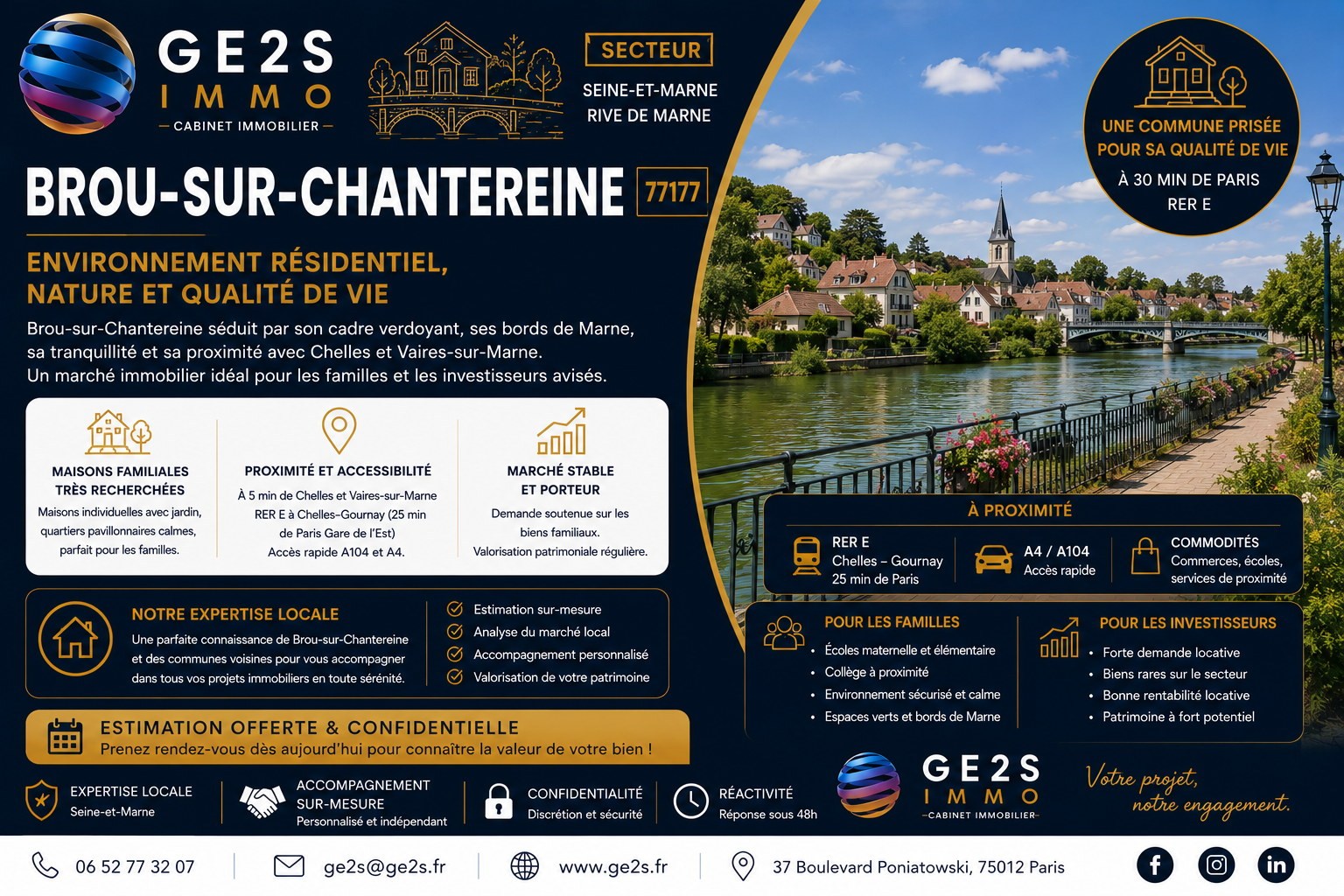 Brou-sur-Chantereine — visuel secteur GE2S IMMO